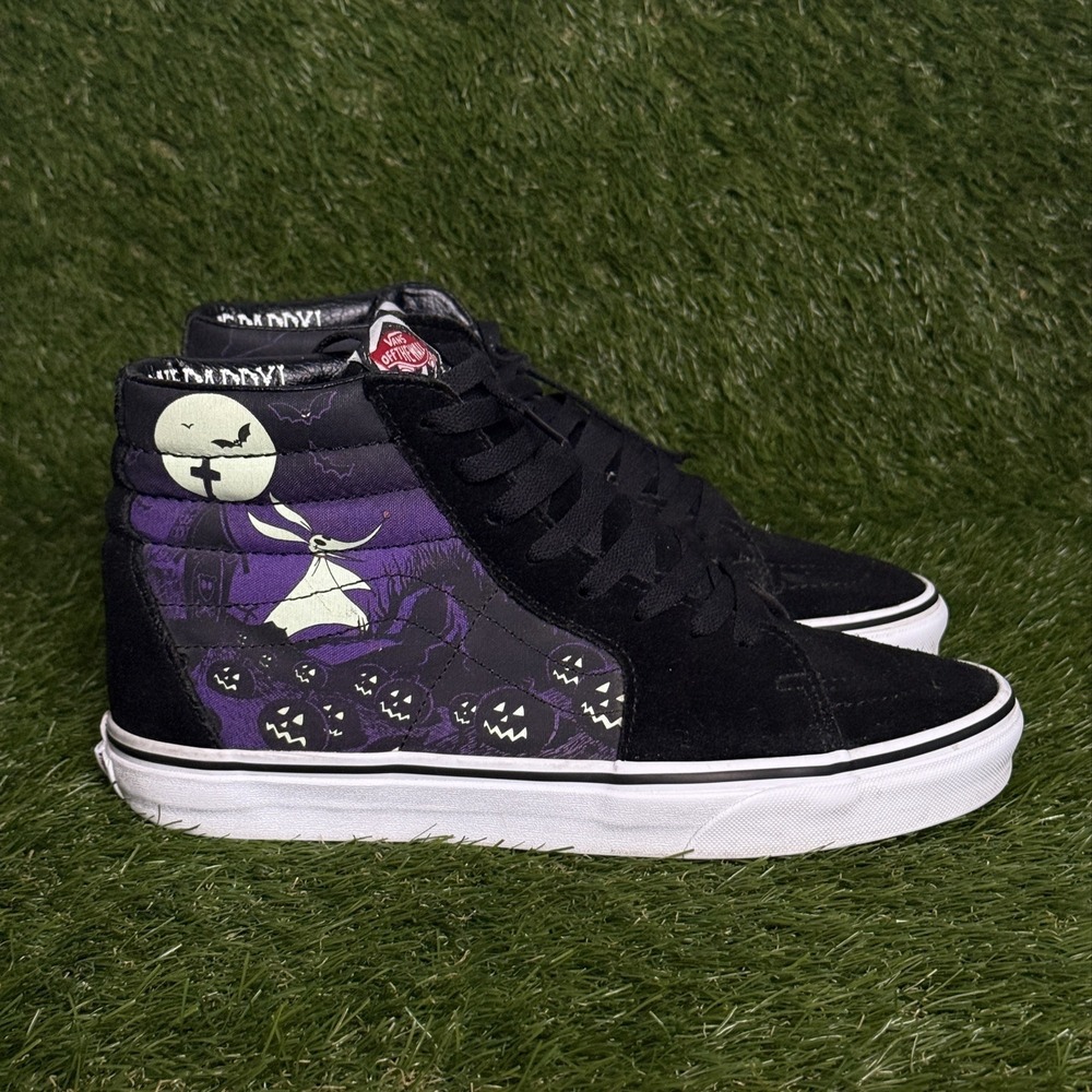 Vans Sk8-Hi Nightmare Before Christmas Jack Skellington Mens 10.5 VN0A4BV6T35